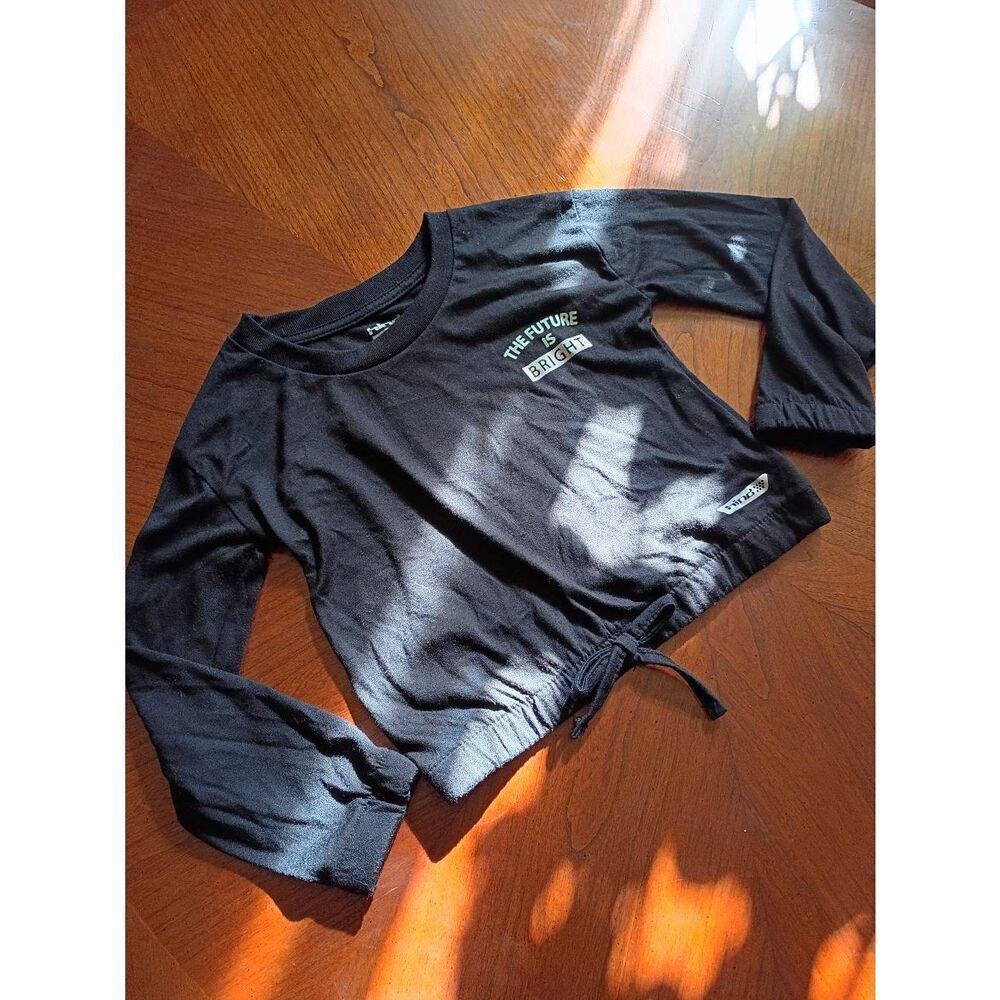 (1278) Hind brand Long Sleeve Top "The Future is Bright" Size: 4